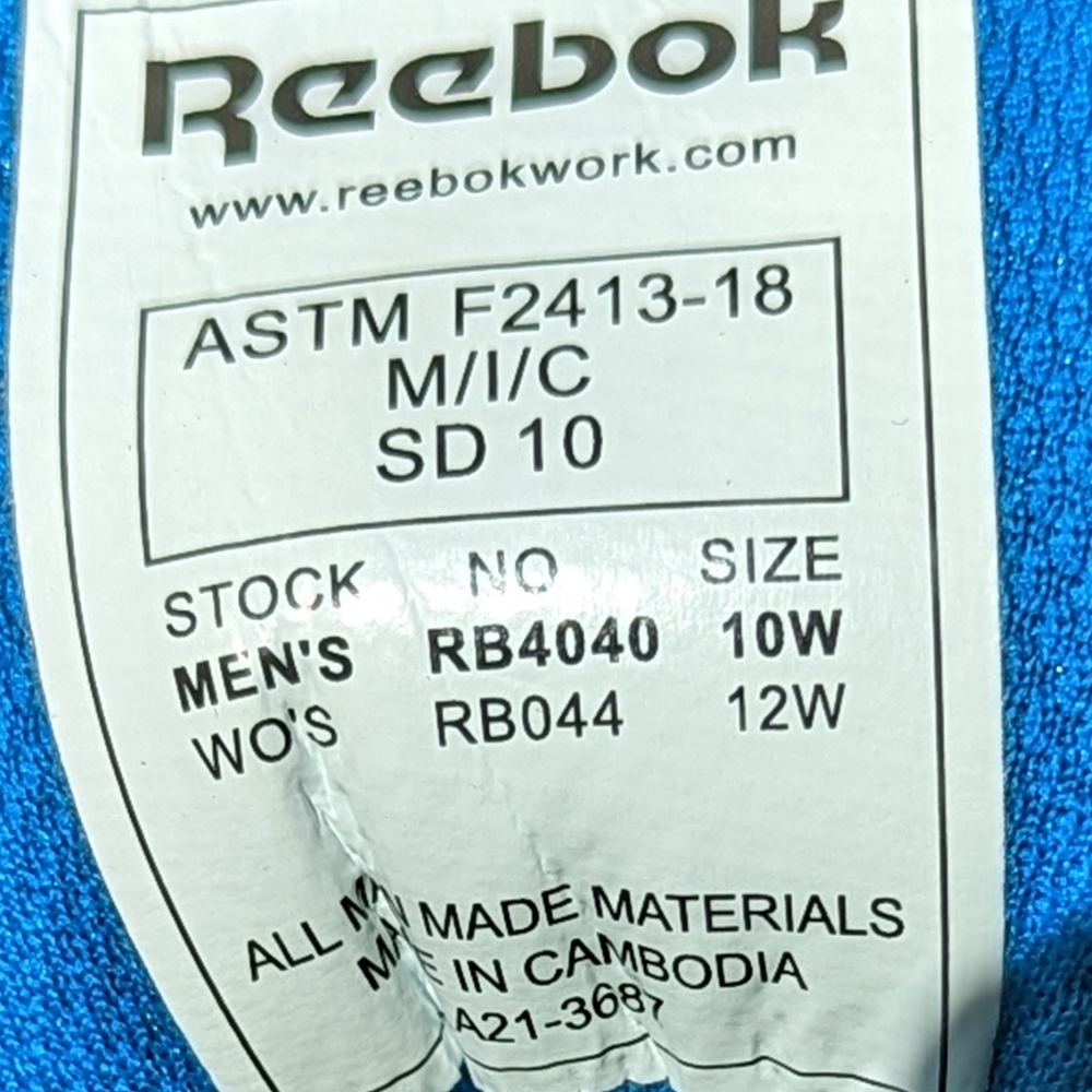 Reebok Steel Toe shoe. - Picture 4 of 4